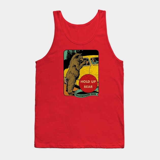 Yellowstone Park vintage Souvenir USA Tank Top by Midcenturydave